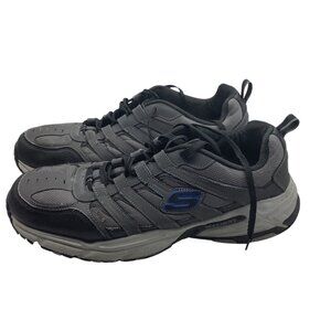 Skechers Stamina Plus-RAPPEL Men Sz 13 Gray Memory Foam Athletic Sneakers 51274S